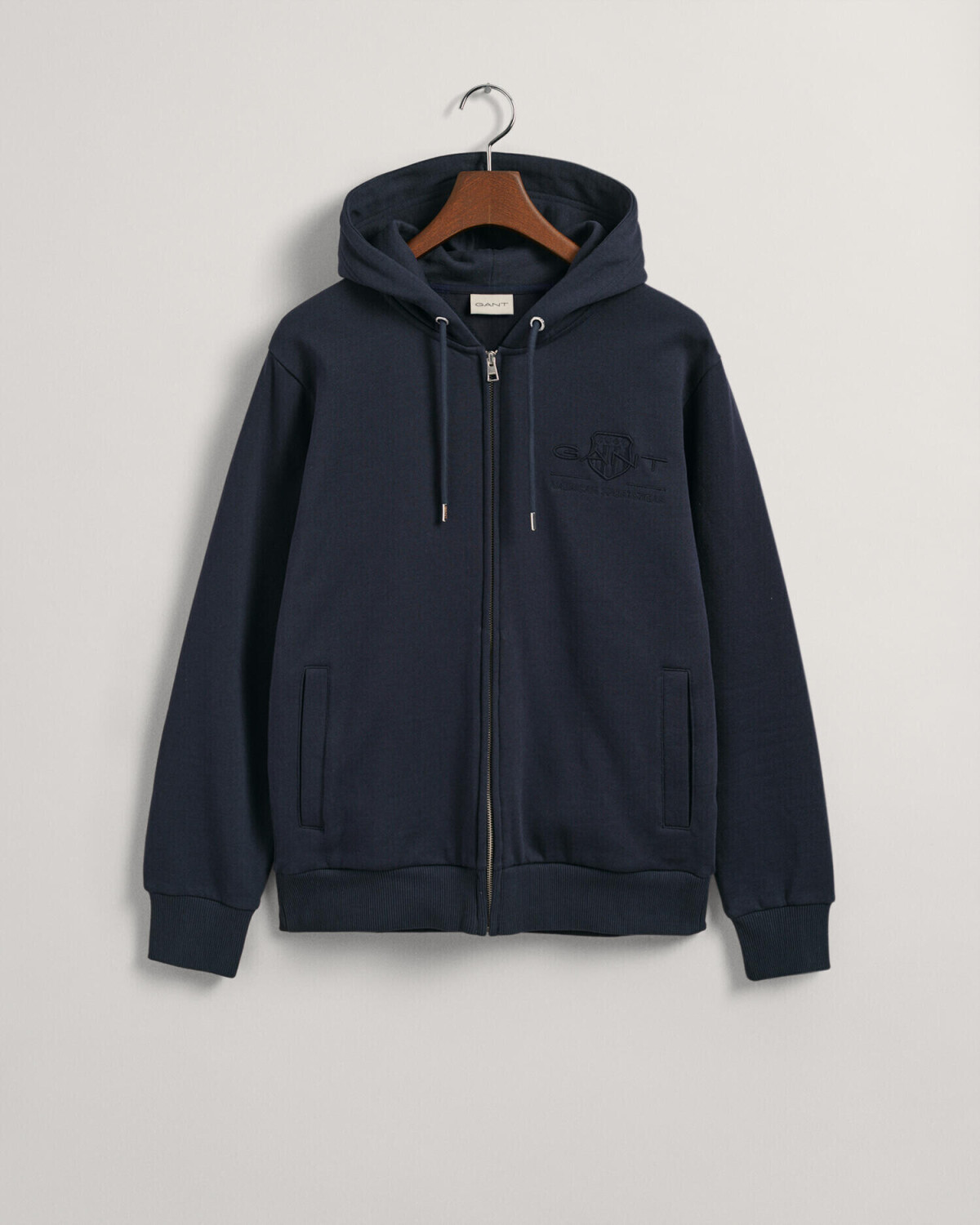 GANT Tonal Archive Shield Sweat Jacket (2037021) navy