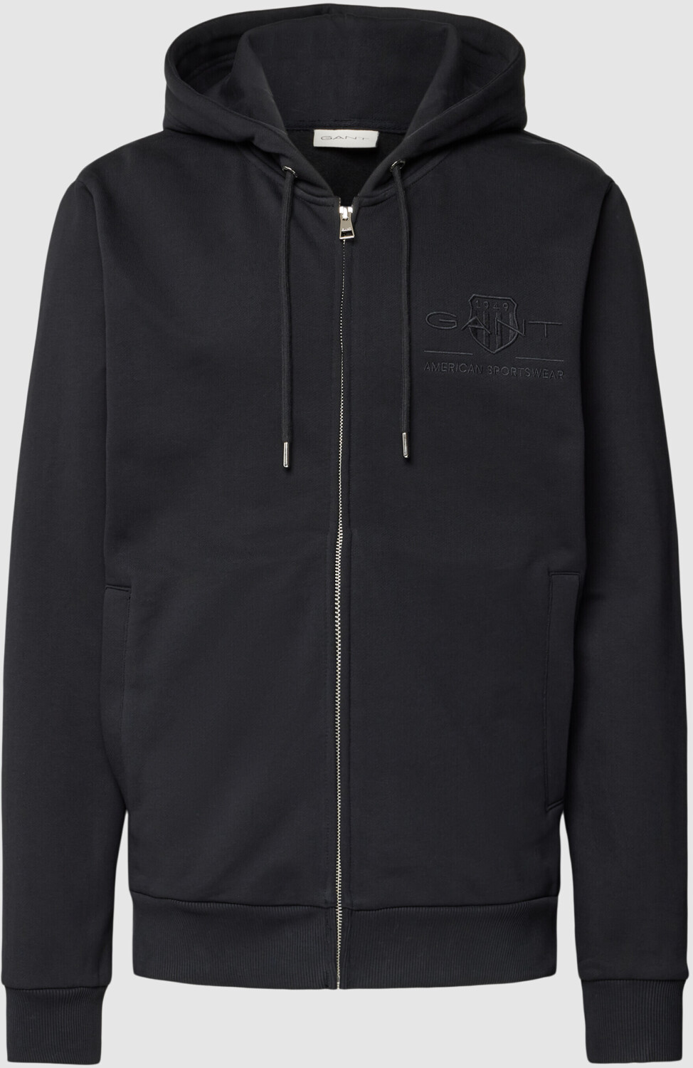 GANT Tonal Archive Shield Sweat Jacket (2037021) black