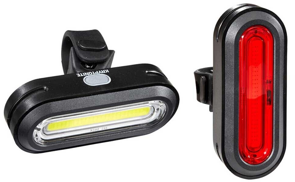 Kryptonite Avenue F-100 COB+Avenue R-50 COB Light (KRY003694) Set black 100/50 lumens