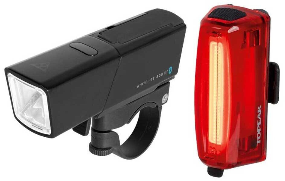 Topeak Powerlite Bt Combo Light (TKTMS102BT) Set silver 800/80 Lumens