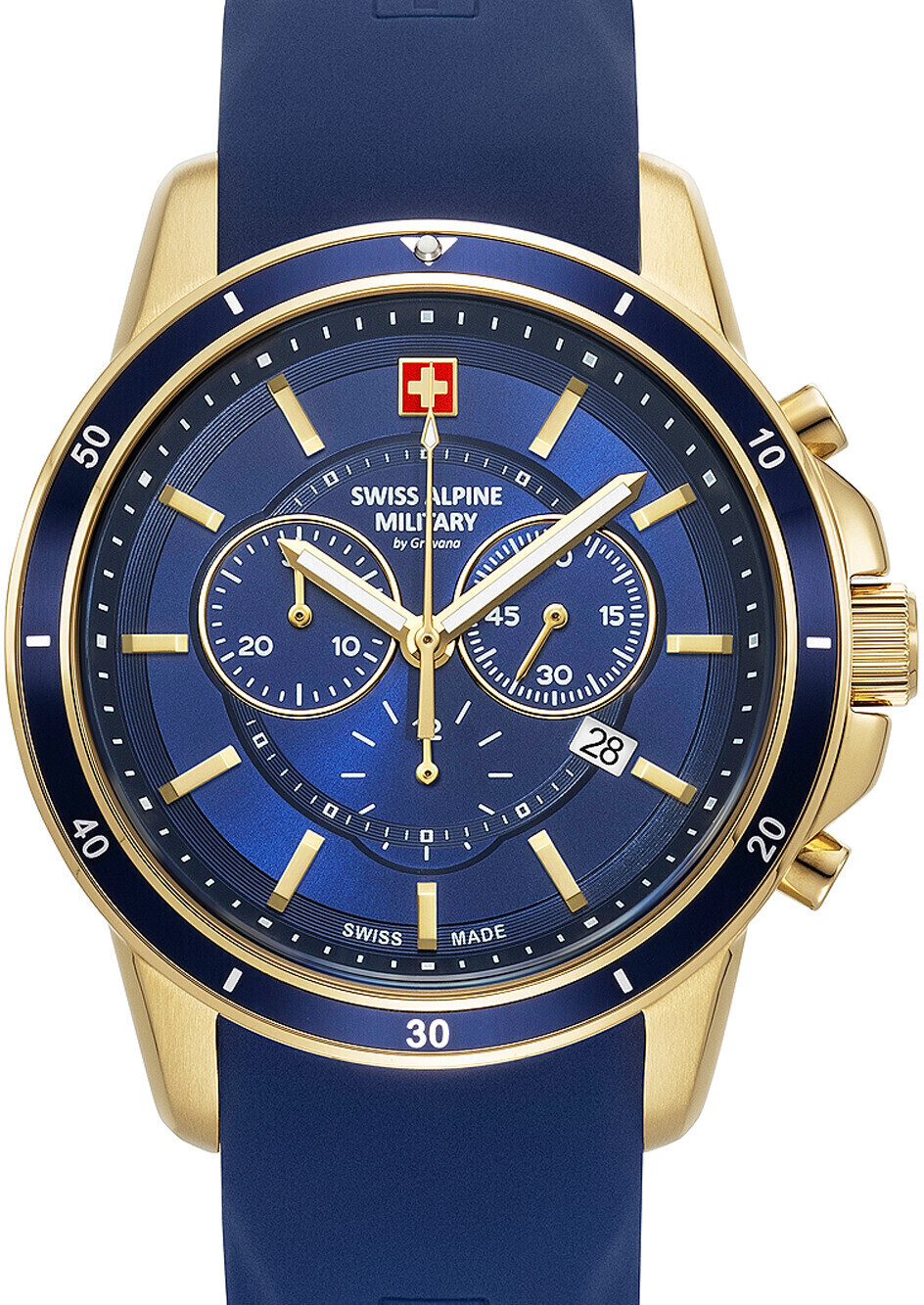 Buy Swiss Alpine Military Chronograph 7089.9815 from £177.65 (Today