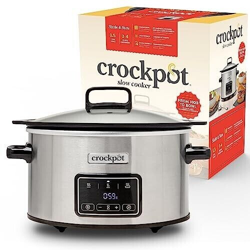 Crock-Pot Sizzle & Stew Digital Slow Cooker 3,5l