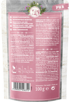 Wildes Land Pâtée pour chat 100g Wildes Land Pâtée pour chat 100g