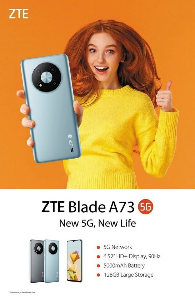 ZTE Blade A73 5G ab 129,00 € (Februar 2024 Preise) | Preisvergleich bei