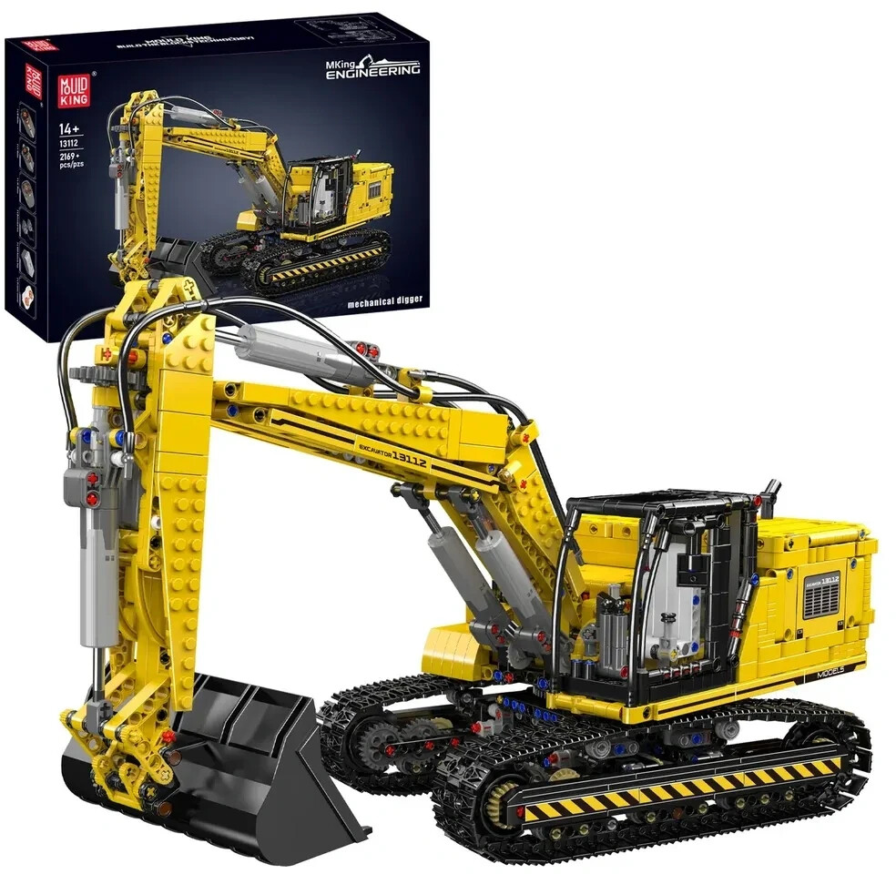 Mould King Mechanical Digger RC Crawl Excavator 13112 Ab 113 95 
