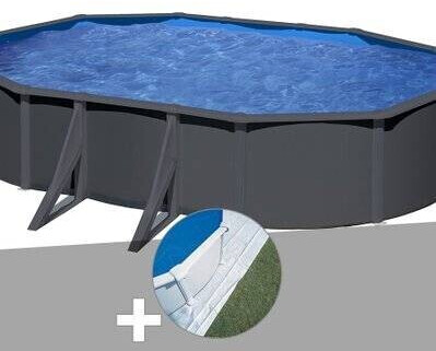Gre Louko ovale (527 x 327 x 122 cm) + Tapis de sol (KIT500GY°KIT500GY-MPROV500)