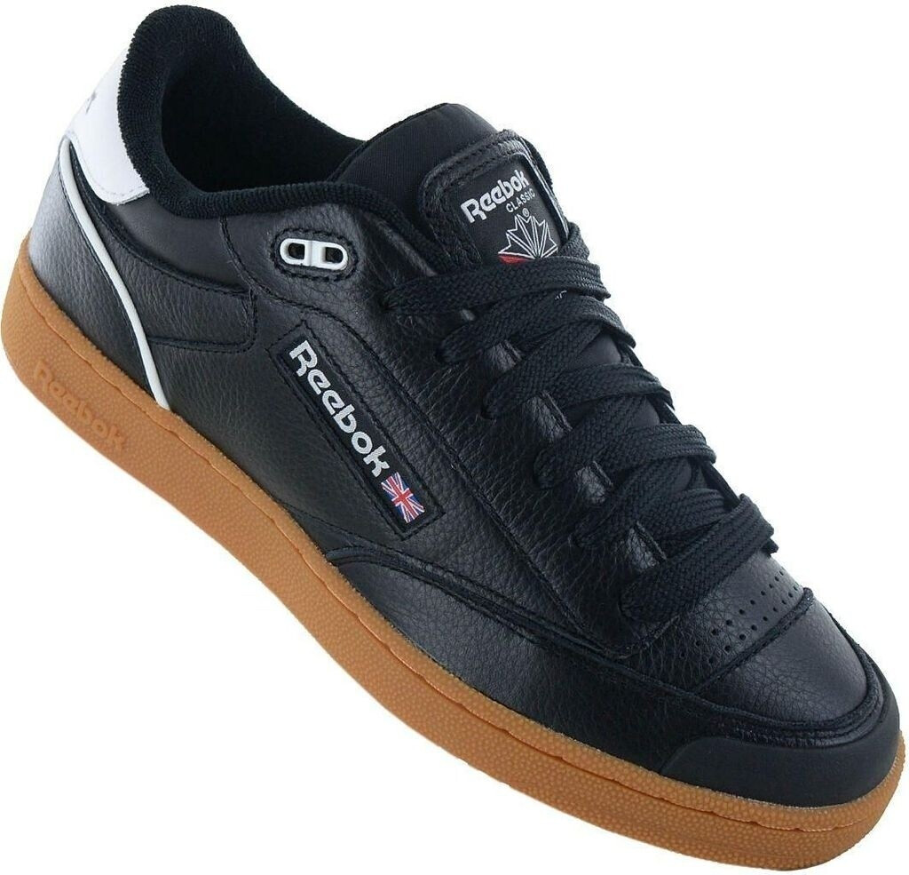 Reebok phase 1 trainers cheap black with gum sole