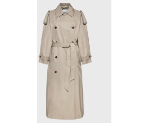 Calvin klein green deals trench coat