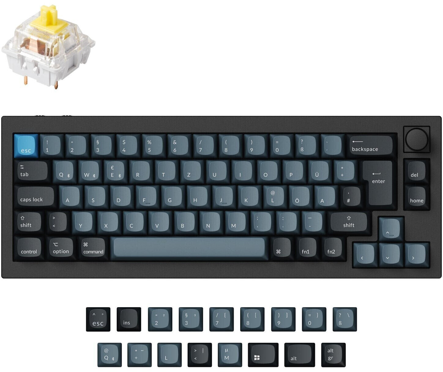 Keychron Q2 Pro (K Pro Banana) (DE) Carbon Black