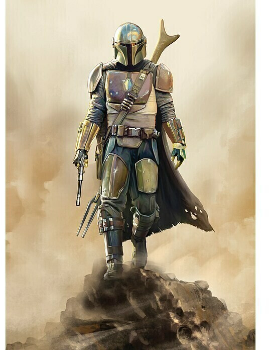 Komar Star Wars The Mandalorian The Hunter (4 pcs. 200 x 280 cm)