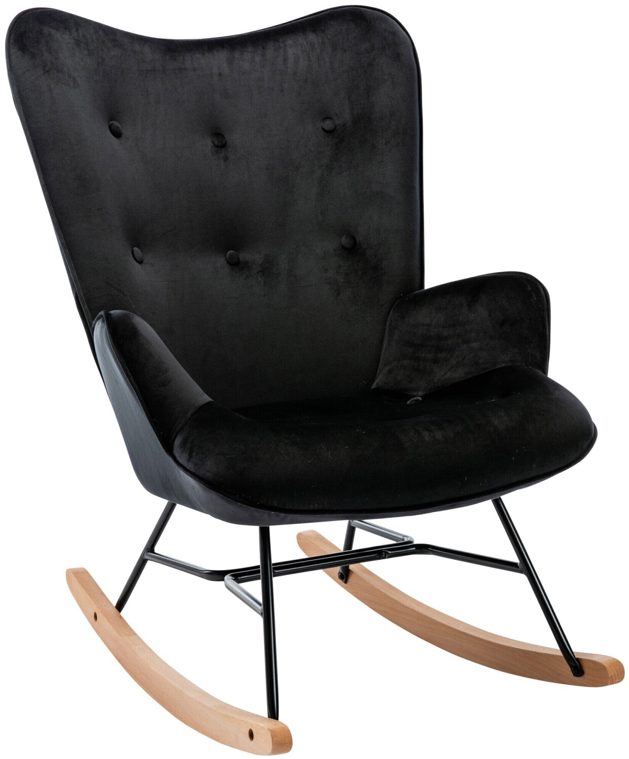 CLP Rocking chair Sanka velvet (3141) dark gray
