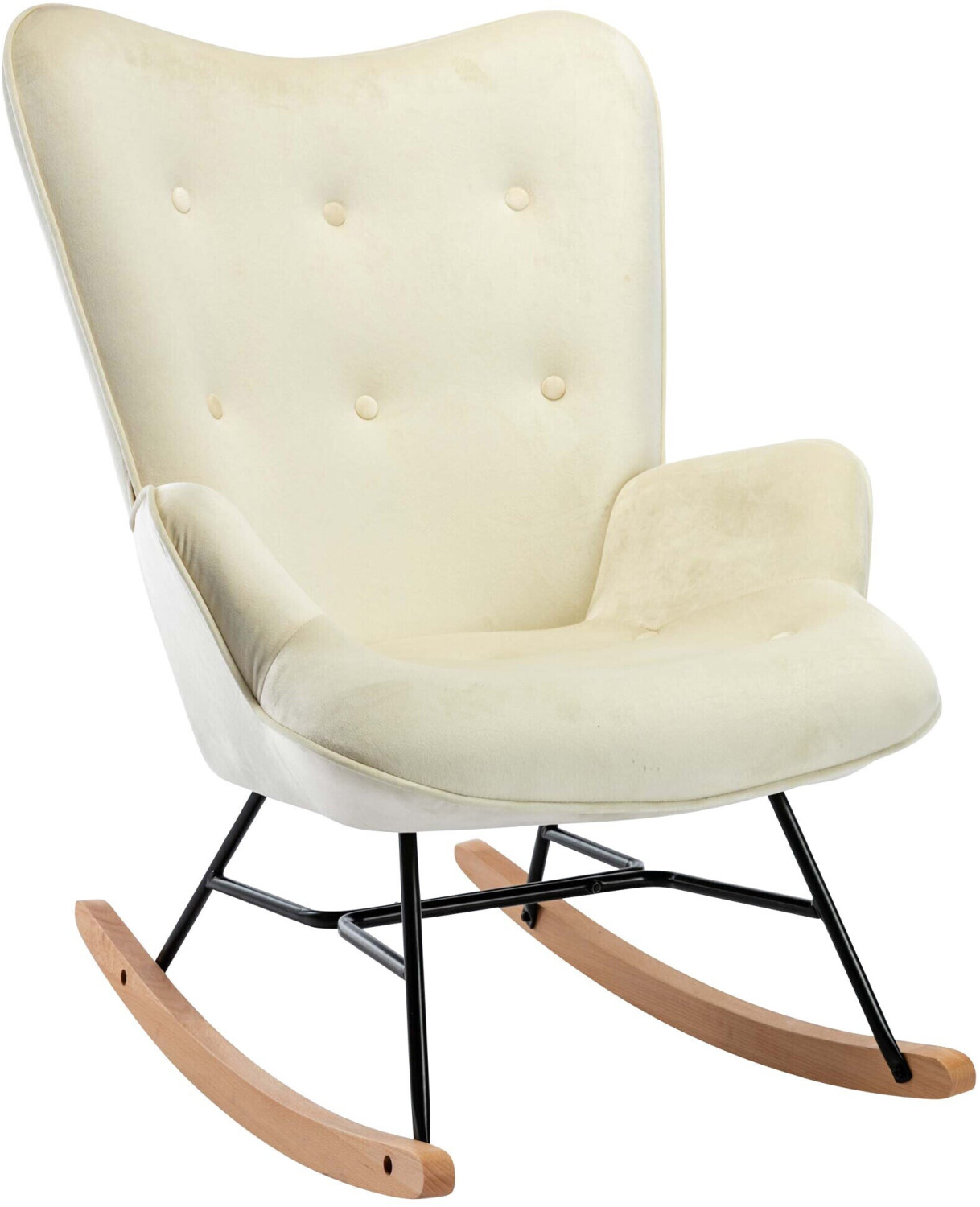 CLP Rocking chair Sanka velvet (3141) cream