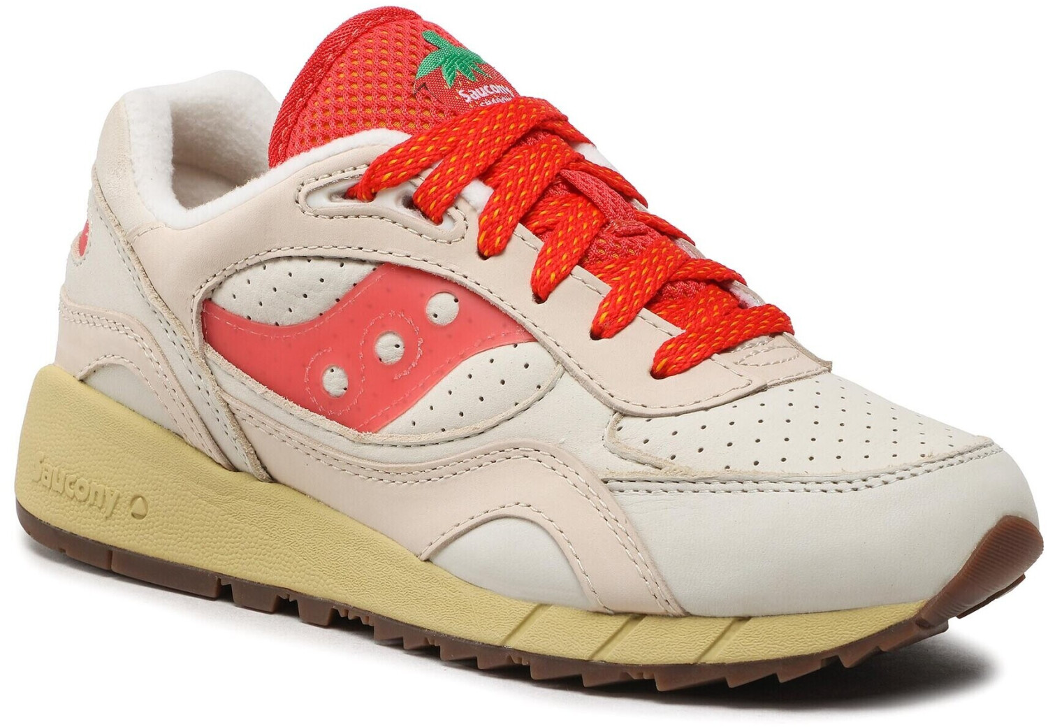 Saucony shadow original beige red hot sale
