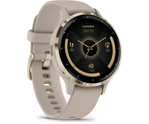 Buy Garmin Venu 3S Soft Gold French Gray Silicone Band from