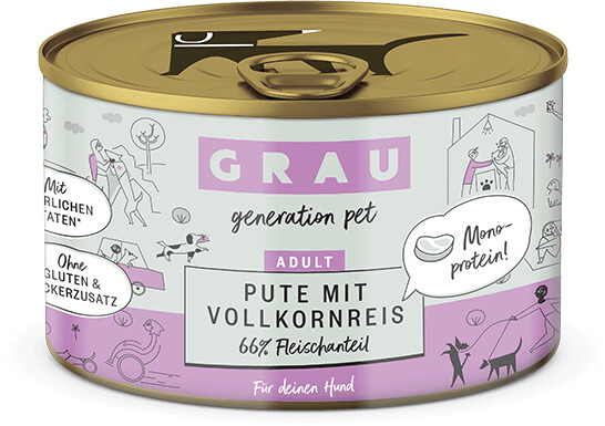 Herrmann's Bio Hundenassfutter Pute Mit Steckrüben – 150g, Glutenfrei, Ohne Zusätze