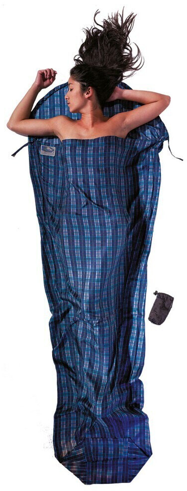 Cocoon Silk Mummy Liner (SM50) blue 241 x 90-56 cm