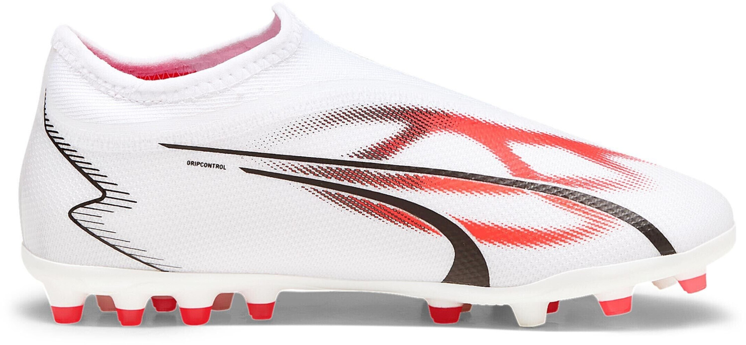 Puma Ultra Match LL MG Jr (107515) white/black/fire orchid