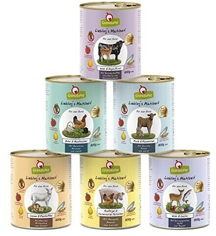 GranataPet Adult Multipack 1 Wet Dog Food 6x800g