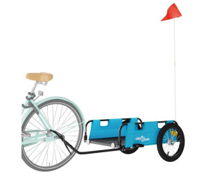 Buy vidaXL Bicycle trailer blue oxford tissue and iron 94170