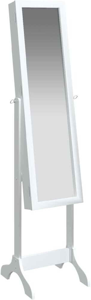 vidaXL Standing mirror white 34x37x146 cm