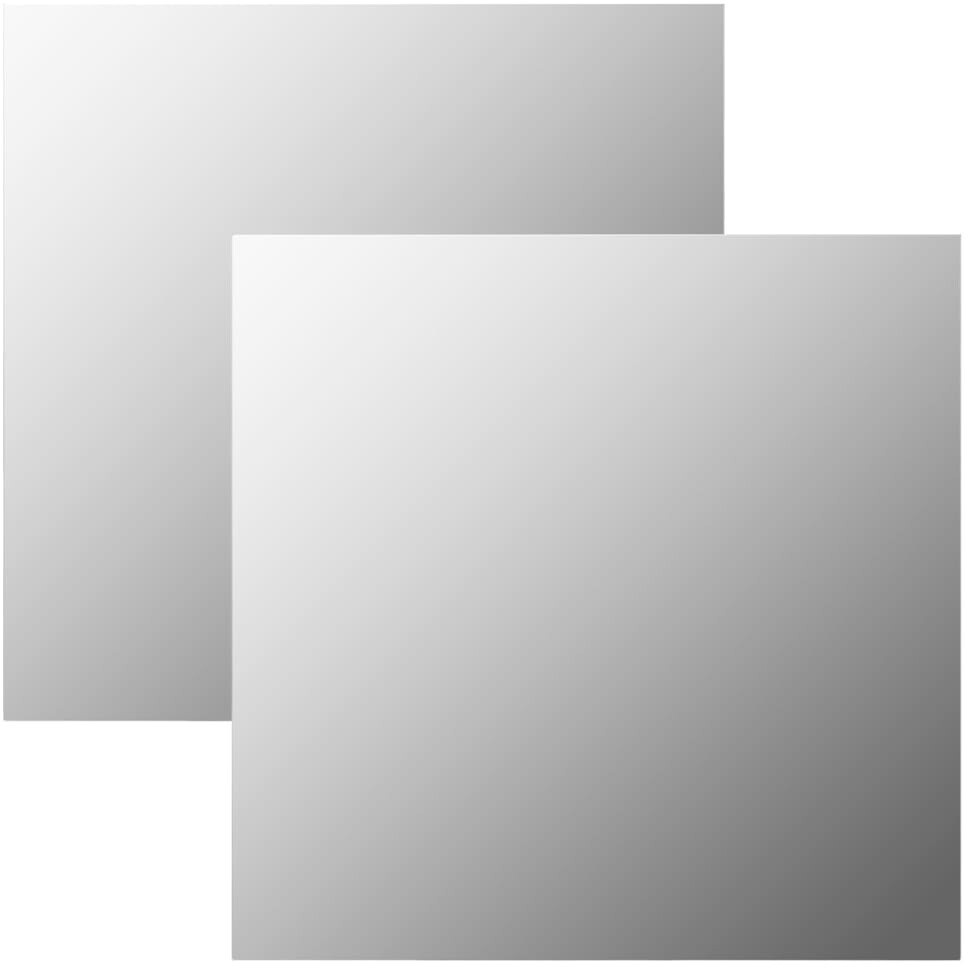 vidaXL Wall mirror 2 pcs. 50x50 cm square glass