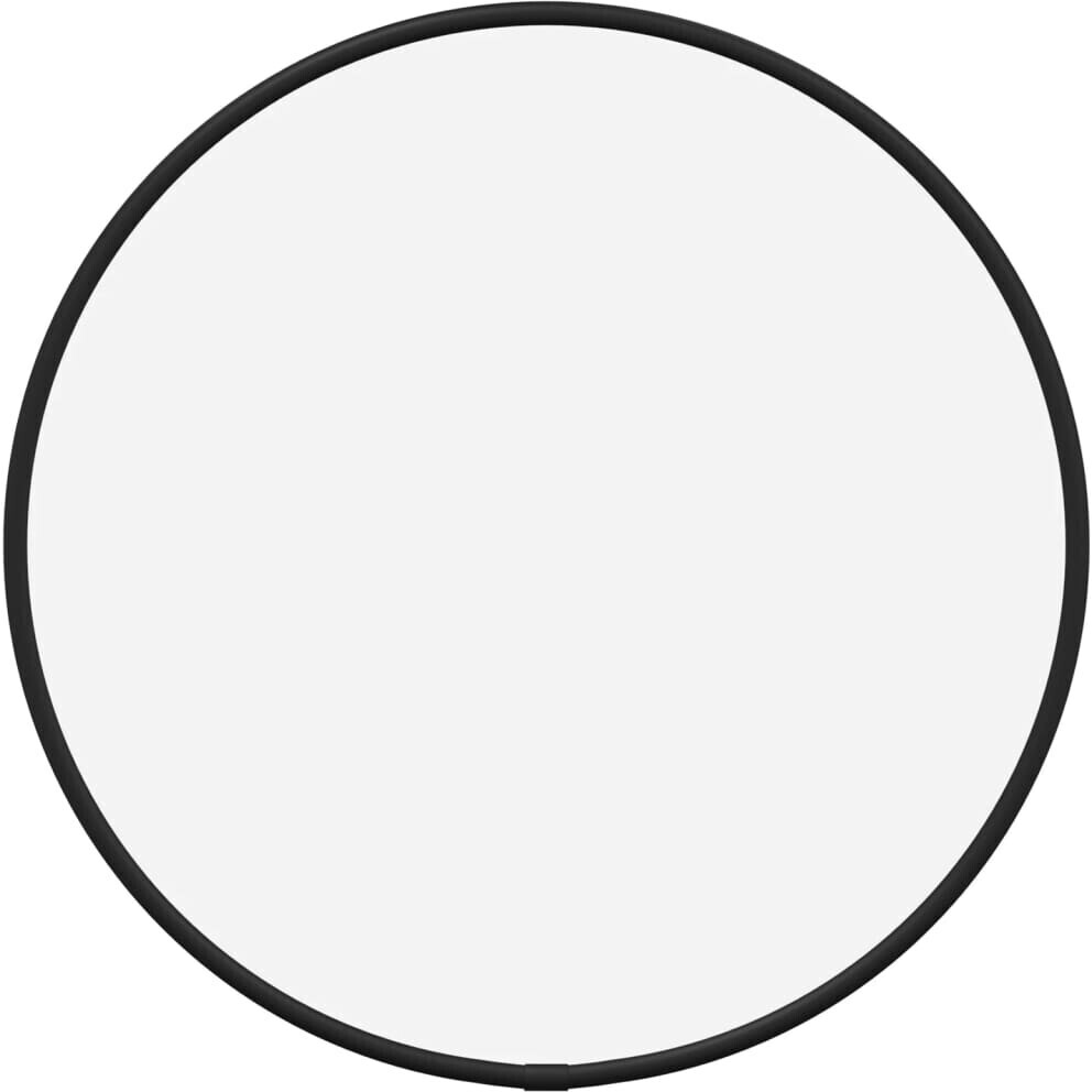 vidaXL Wall Mirror Black Ø 30 cm Round