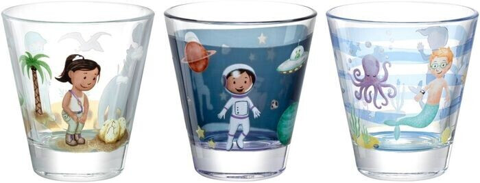 Leonardo Drinking glass BAMBINI AVVENTURA 6 pieces assorted 215 ml