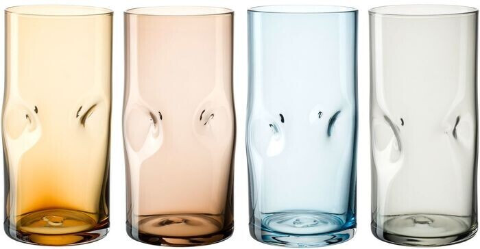 Leonardo Drinking glass VESUVIO 330 ml set of 4 assorted colors