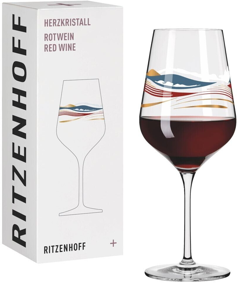 Ritzenhoff Heart Crystal Red Wine Glass #7 By Aurélie Girod
