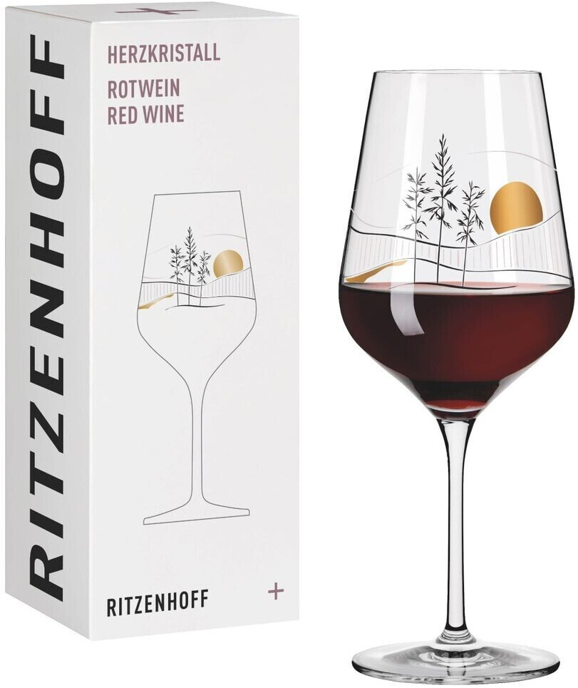 Ritzenhoff Heart Crystal Red Wine Glass #8 By Christine Kordes