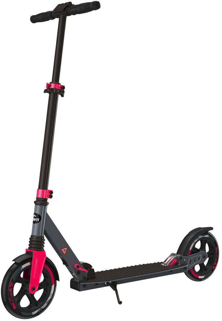 Crivit Aluminum Scooter Big Wheel black/pink