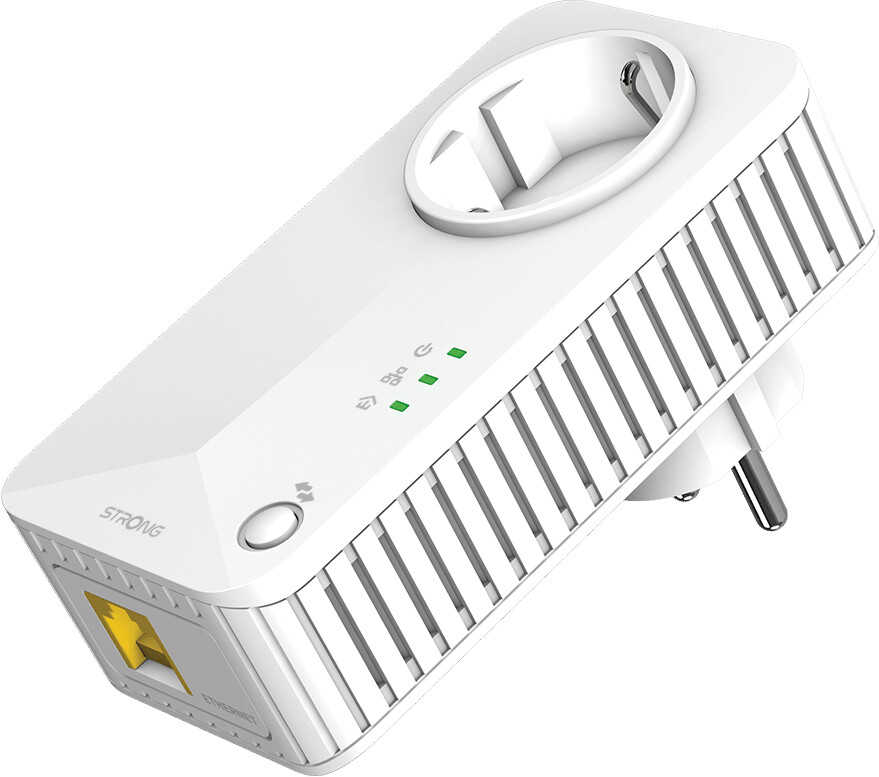 STRONG PLWF600TRIEUV2 Kit 3 pezzi powerline 600 Wifi per estendere la tua  rete domestica in tutta casa con connessione wifi e LAN : :  Elettronica