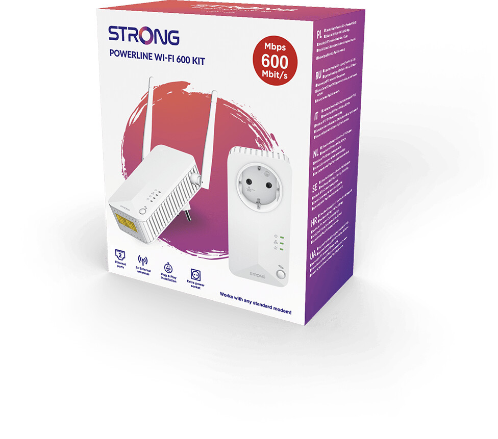 Kit de 2 adaptateurs CPL 500 Strong Blanc - CPL - Achat & prix