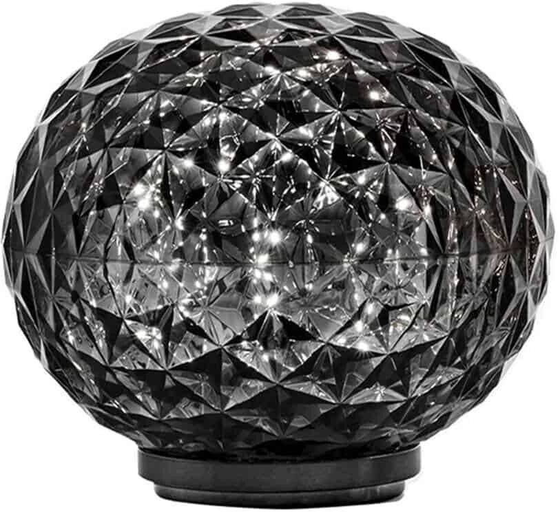 Kartell Mini Planet Battery table lamp Smoke