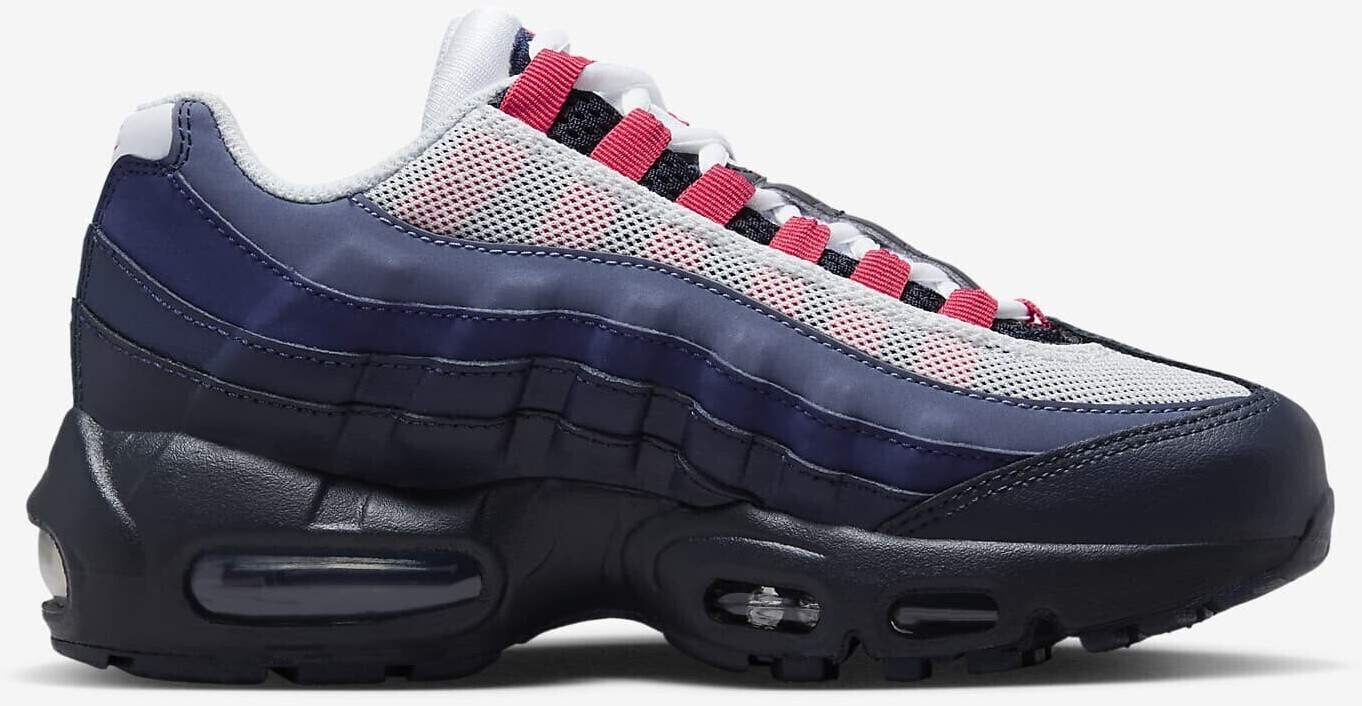 Image of Nike Air Max 95 Recraft Youth Dark Obsidian/Obsidian/Midnight Navy/Track Red