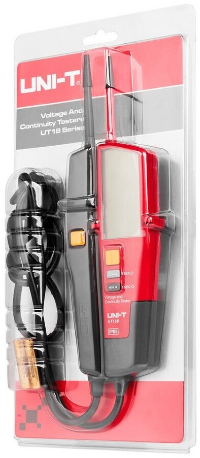 Testeur électrique Uni-T UT18D - Tension, Continuité, RCD, Phase - LCD LED IP65 - Neuf (ouvert Testé)