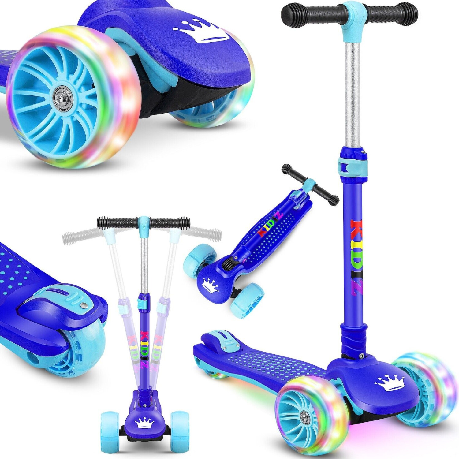 Kidiz Three-Wheel Scooter X-Pro2 with LED