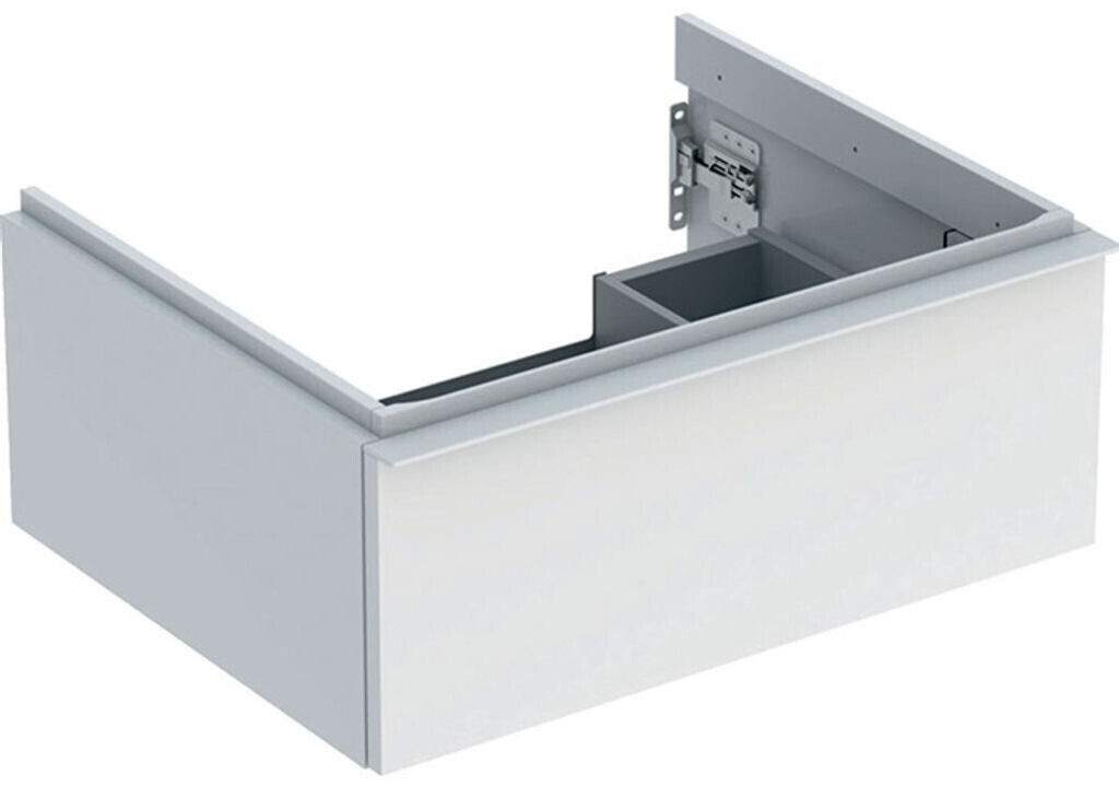 Geberit iCon vanity unit for washbasin with 1 drawer 59.2 x 24.7 x 47.6 cm white high-gloss white powder-coated (502310011)