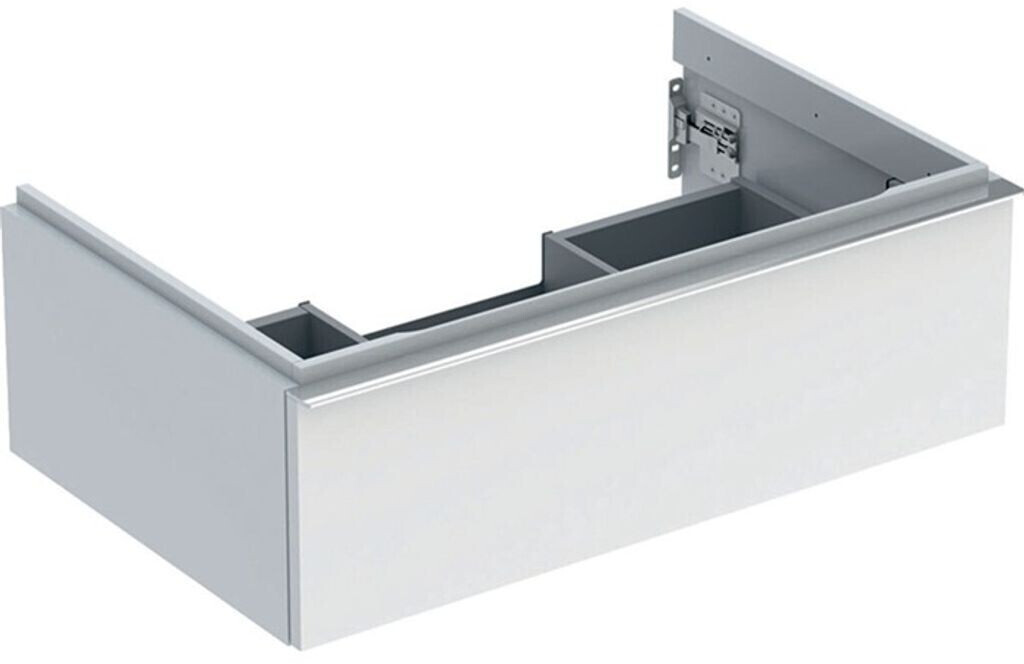 Geberit iCon vanity unit for washbasin with 1 drawer 74 x 24.7 x 47.6 cm white high-gloss chrome (502311012)