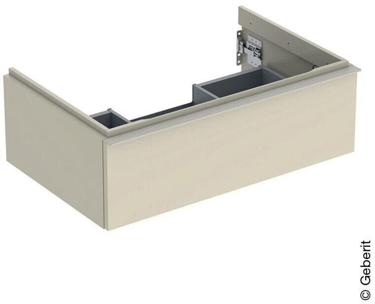 Geberit iCon vanity unit for washbasin with 1 drawer 74 x 24.7 x 47.6 cm sand gray sand gray powder-coated matt (502311JL1)
