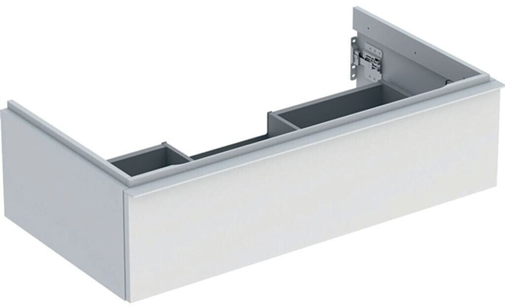 Geberit iCon vanity unit for washbasin with 1 drawer 88.8 x 24.7 x 47.6 cm white matt white powder-coated matt (502312013)