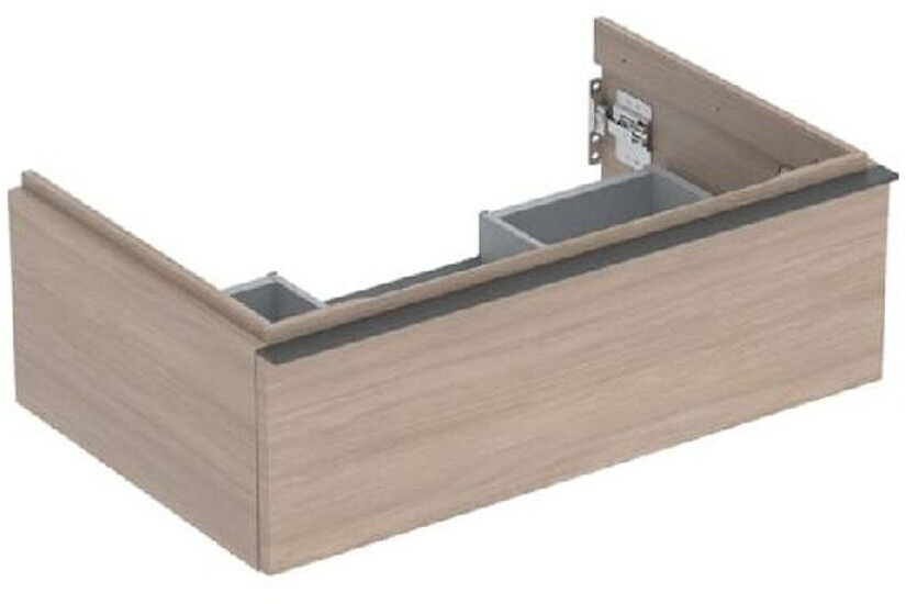 Geberit iCon vanity unit for washbasin with 1 drawer 74 x 24.7 x 47.6 cm oak lava powder-coated matt (502311JH1)