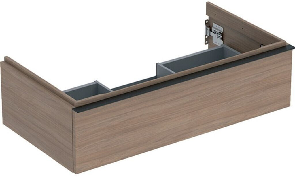 Geberit iCon vanity unit for washbasin with 1 drawer 88.8 x 24.7 x 47.6 cm oak lava powder-coated matt (502312JH1)
