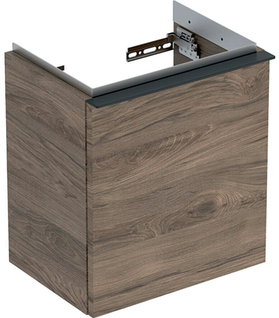 Geberit iCon vanity unit for washbasin with 1 door hinged left 37 x 41.5 x 27.9 cm walnut hickory lava (502301JR1)