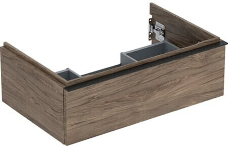 Geberit iCon vanity unit for washbasin with 1 drawer 74 x 24.7 x 47.6 cm walnut hickory lava powder-coated (502311JR1)