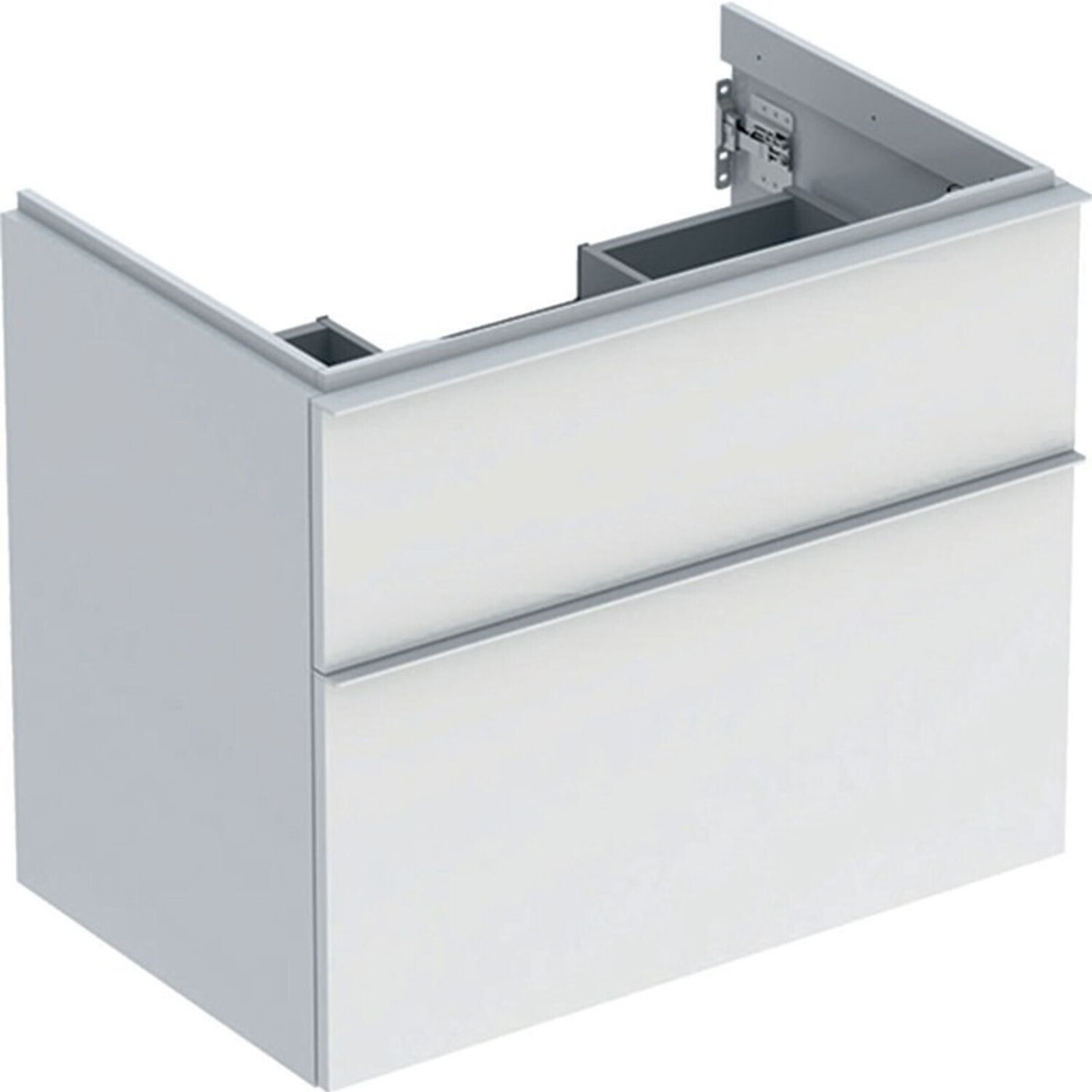 Geberit iCon vanity unit for washbasin with 2 drawers 74 x 61.5 x 47.6 cm white high gloss white (502304011)