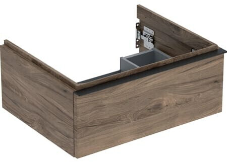 Geberit iCon vanity unit for washbasin with 1 drawer 59.2 x 24.7 x 47.6 cm walnut hickory lava powder-coated (502310JR1)