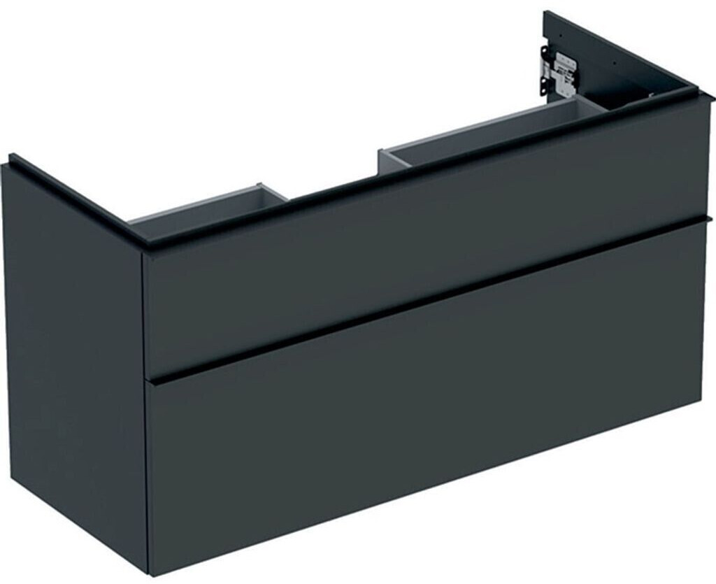 Geberit iCon vanity unit for washbasin with 2 drawers 118.4 x 61.5 x 47.6 cm lava powder-coated matt (502306JK1)