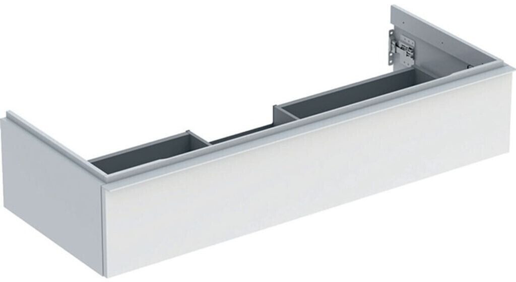 Geberit iCon vanity unit for washbasin with 1 drawer 118.4 x 24.7 x 47.6 cm white high gloss white (502313011)
