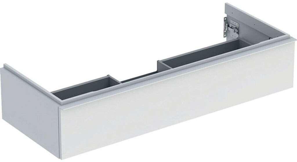 Geberit iCon vanity unit for washbasin with 1 drawer 118.4 x 24.7 x 47.6 cm white matt white powder-coated matt (502313013)